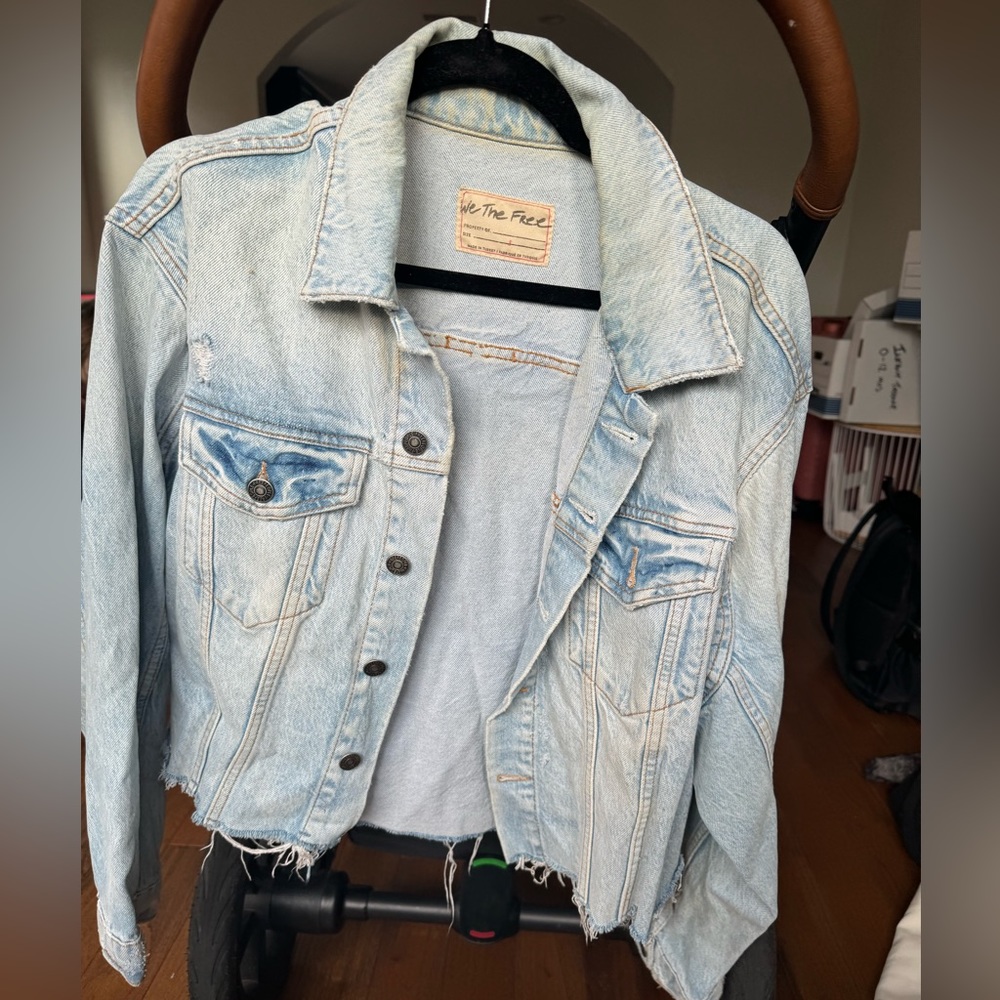 Free People cropped denim jacket
